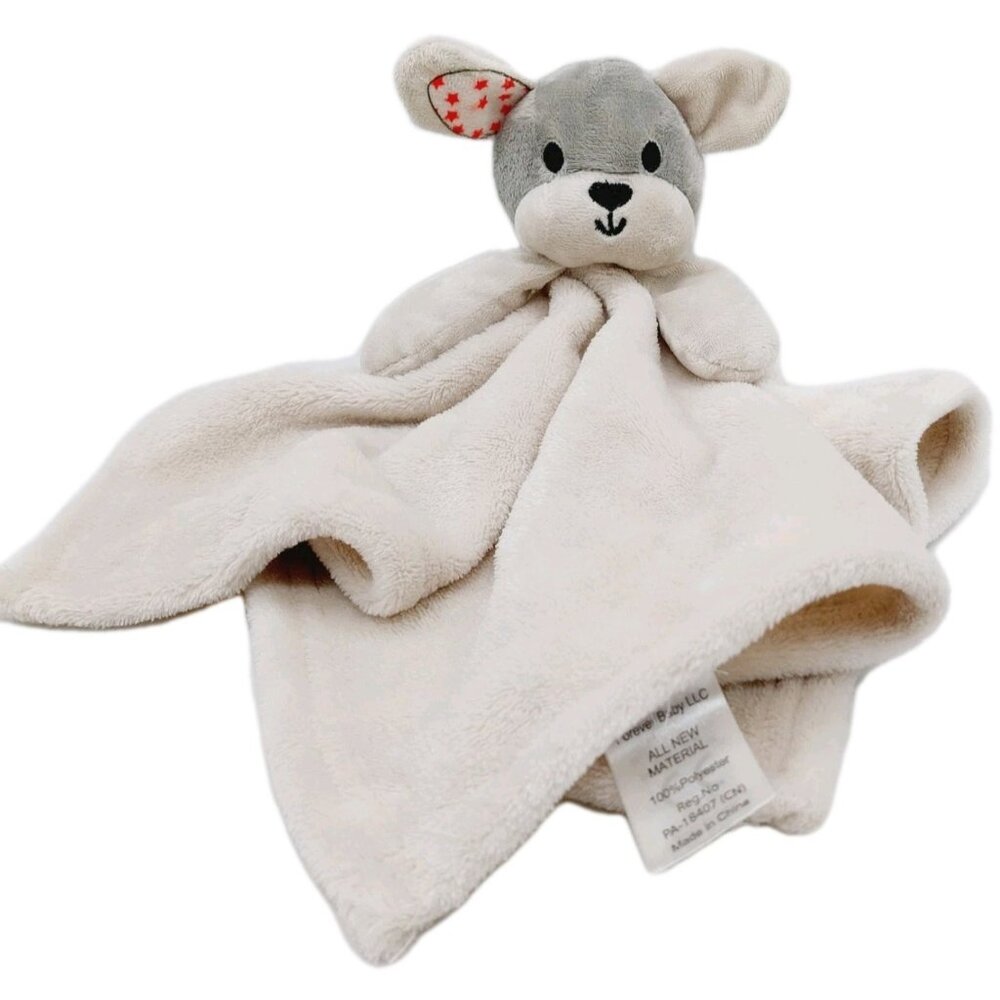 Forever Baby Lovey Grey Puppy Dog Plush Stuffed